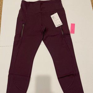 Athleta Rainier Tight M/P in Spiced Cabernet - NWT (103)